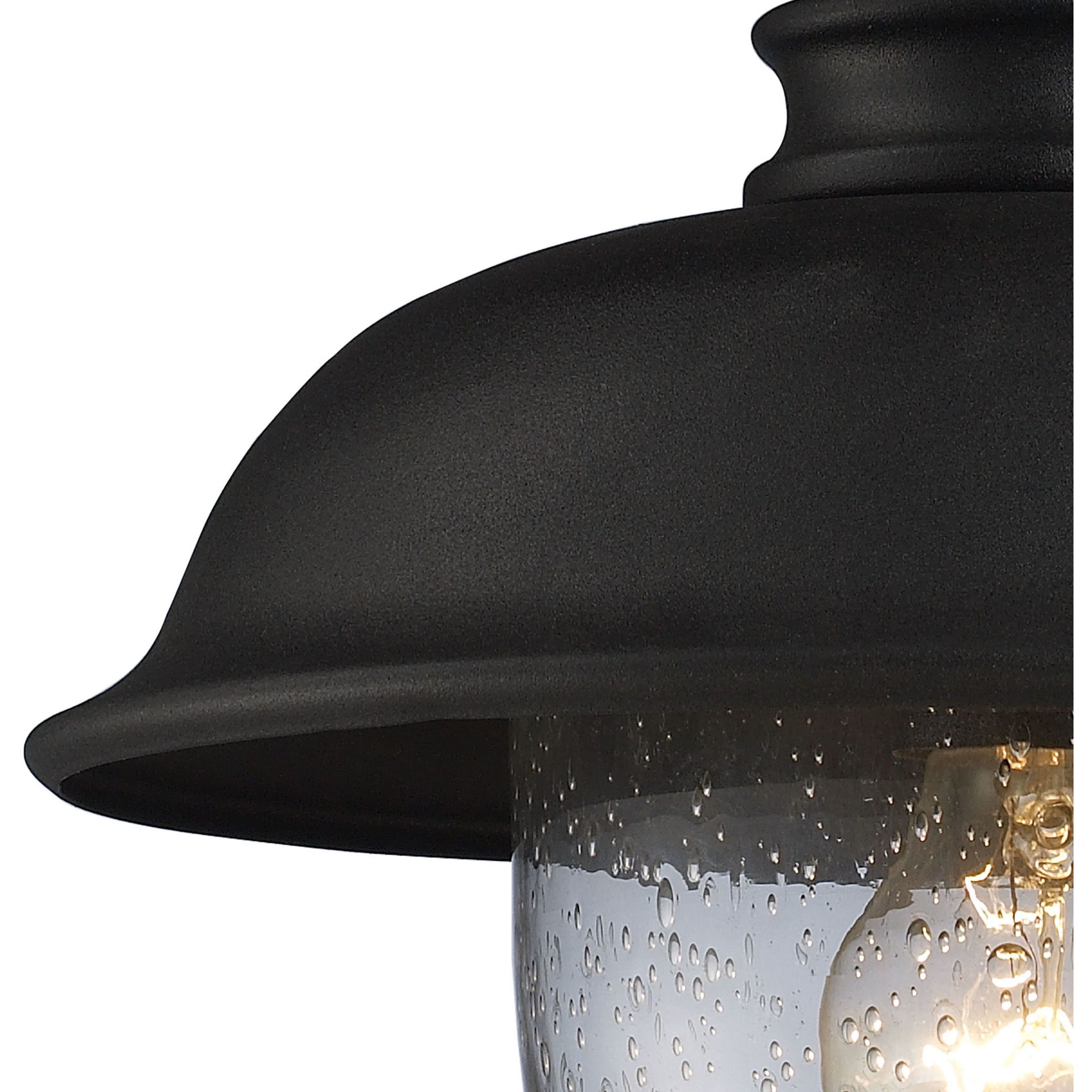 Streetside Cafe 1 Light 15 inch Matte Black Outdoor Wall Sconce