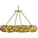 Apollo 28 Light 51 inch Contemporary Gold Leaf/Painted Gold Chandelier Ceiling Light