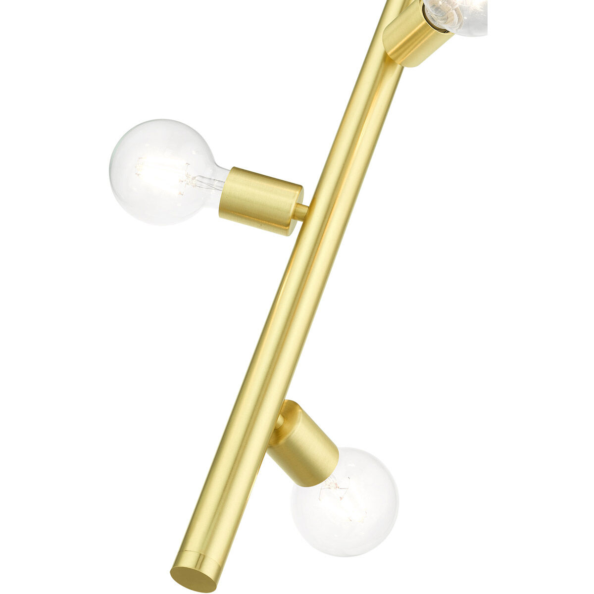 Bannister 3 Light 6 inch Satin Brass Pendant Ceiling Light