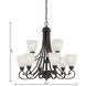 Haven 9 Light 28.5 inch Espresso Chandelier Ceiling Light