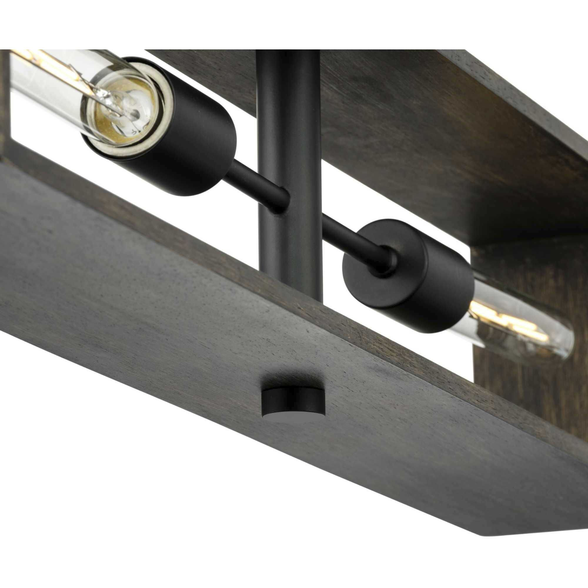 Boundary 4 Light 30 inch Matte Black Chandelier Ceiling Light, Design Series