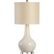 Chelsea House 32 inch 100.00 watt Cream/Antique Brass Details/Clear Table Lamp Portable Light