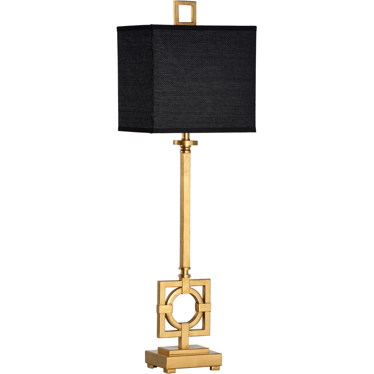 Wildwood 36 inch 100 watt Antique Gold Leaf Table Lamp Portable Light