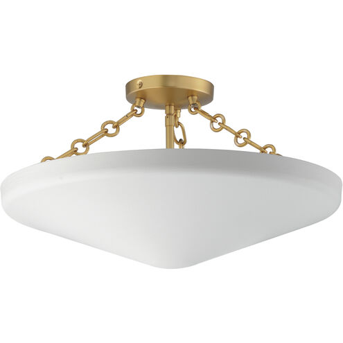Artemis 3 Light 19.75 inch Natural Aged Brass Invert Bowl Pendant Ceiling Light