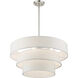 Warrenville 4 Light 23 inch Brushed Nickel Pendant Chandelier Ceiling Light