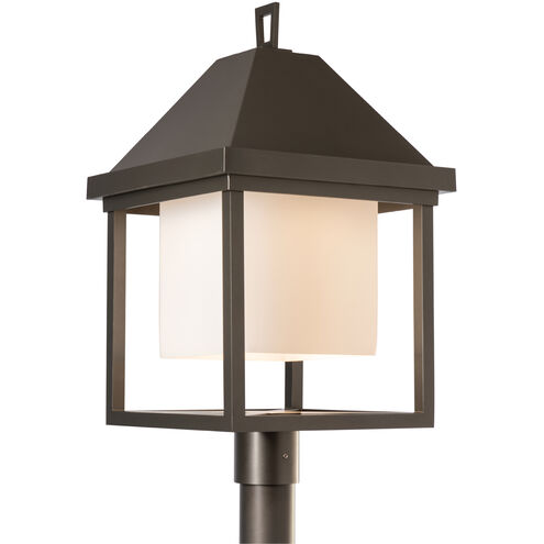 Dorset 1 Light 26 inch Coastal White Post Light in Seeded Clear