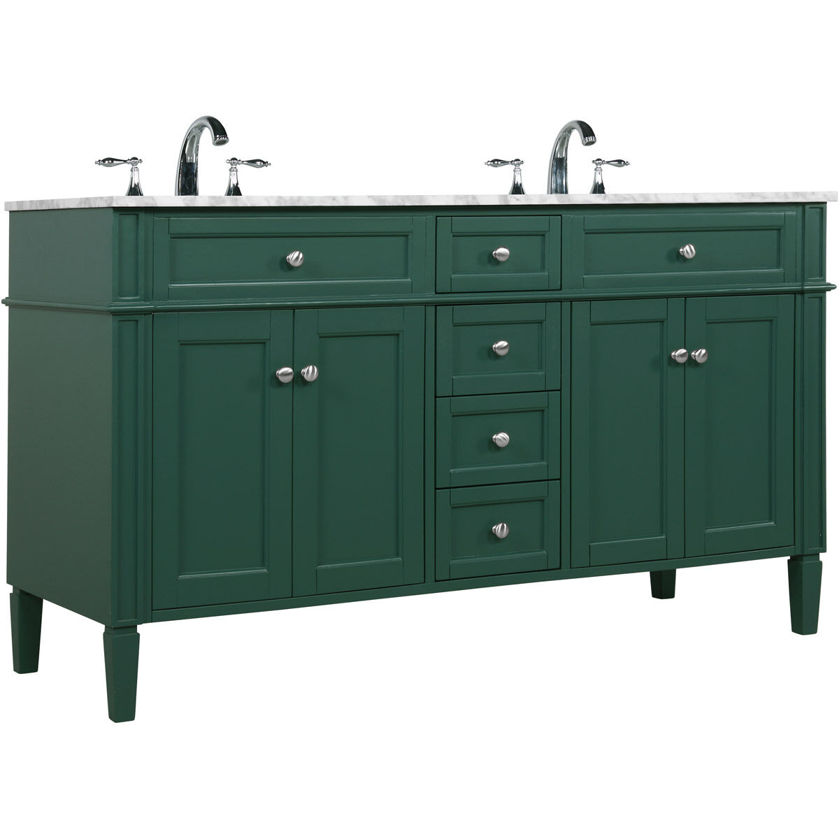 Park Avenue 60 X 22 X 35 inch Green Vanity Sink Set