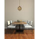Levante 1 Light 12 inch Brass Pendant Ceiling Light