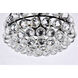 Savannah 3 Light 14 inch Black Flush Mount Ceiling Light