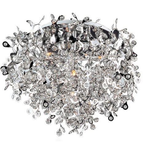 Comet 7 Light 25 inch Polished Chrome Flush Mount Ceiling Light