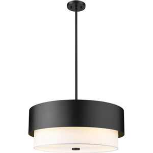 Counterpoint 5 Light 24 inch Matte Black Chandelier Ceiling Light