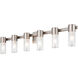 Midtown 6 Light 36 inch Brushed Nickel Bath Vanity Wall Light