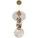 Avra LED 9 inch Aged Brass Pendant Ceiling Light