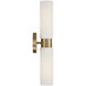 Alyssa 2 Light 5 inch Aged Brass Sconce Wall Light