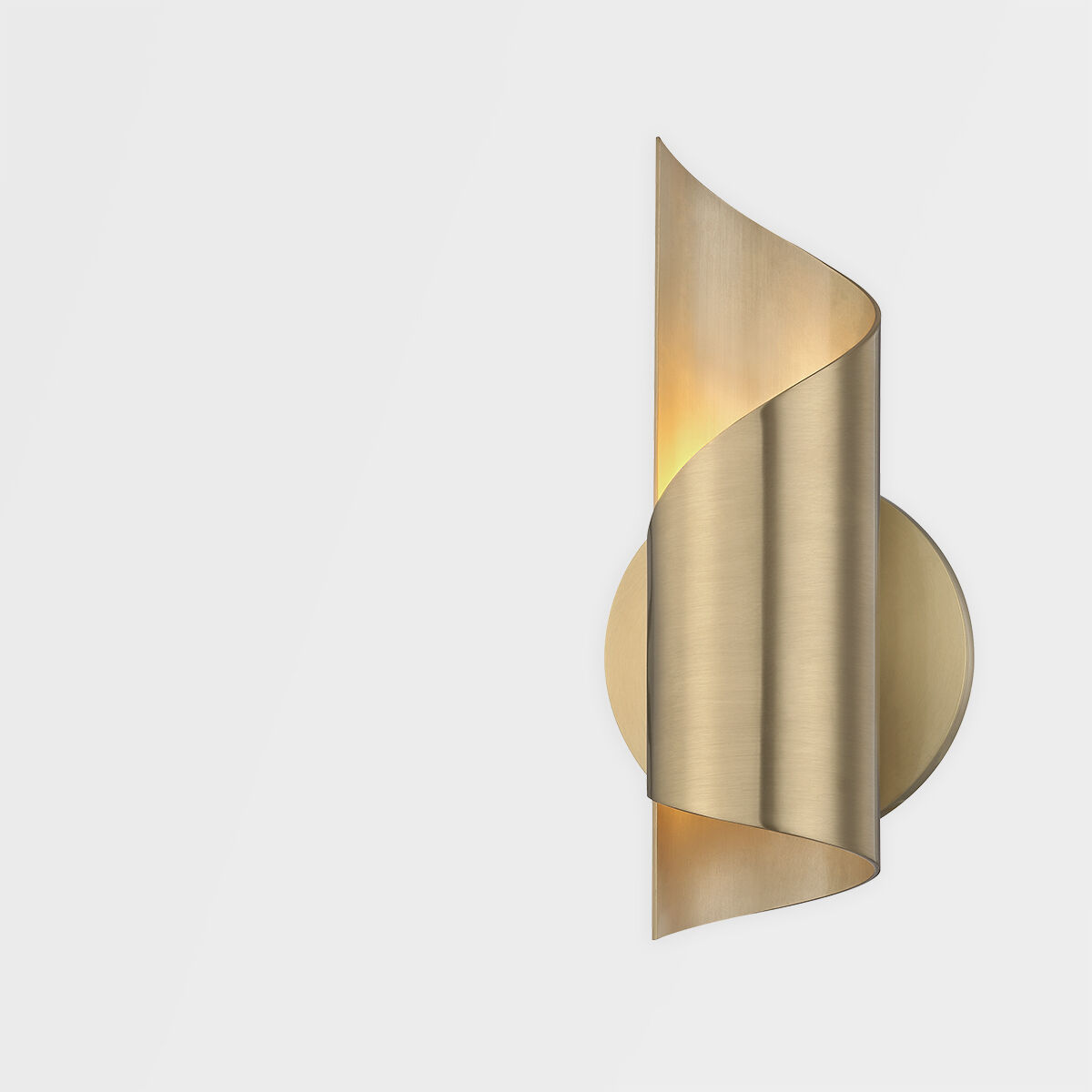 Evie LED 5 inch Aged Brass ADA Wall Sconce Wall Light