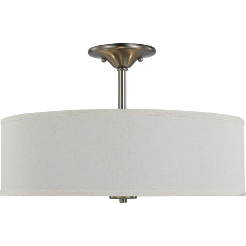 Inspire 3 Light 18 inch Brushed Nickel Semi-Flush Mount Ceiling Light