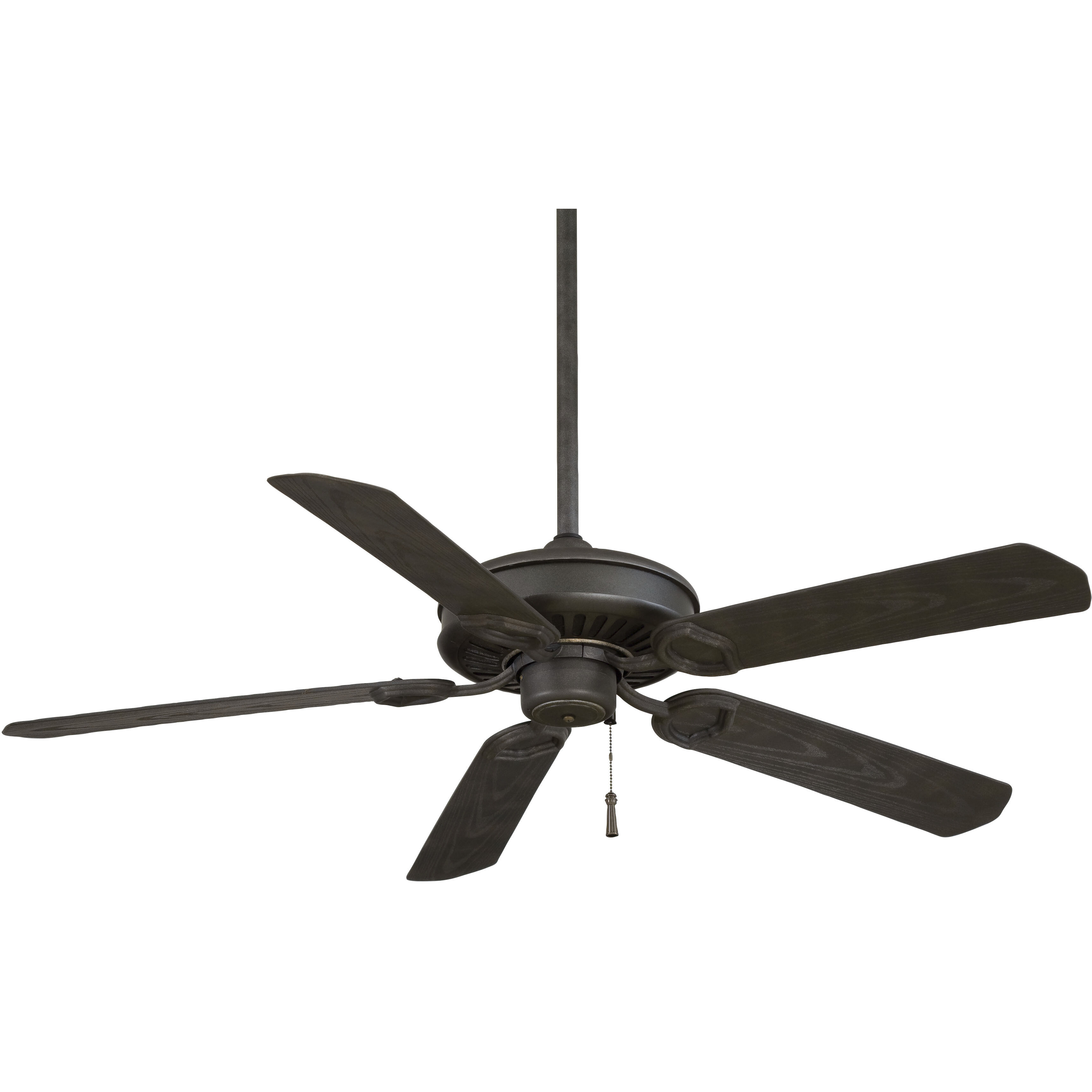 Sundowner 54 inch Black Iron/Aged Iron Accents with Black Iron With Aged Iron Acce Blades Outdoor Ceiling Fan in Black Iron w/ Aged Iron