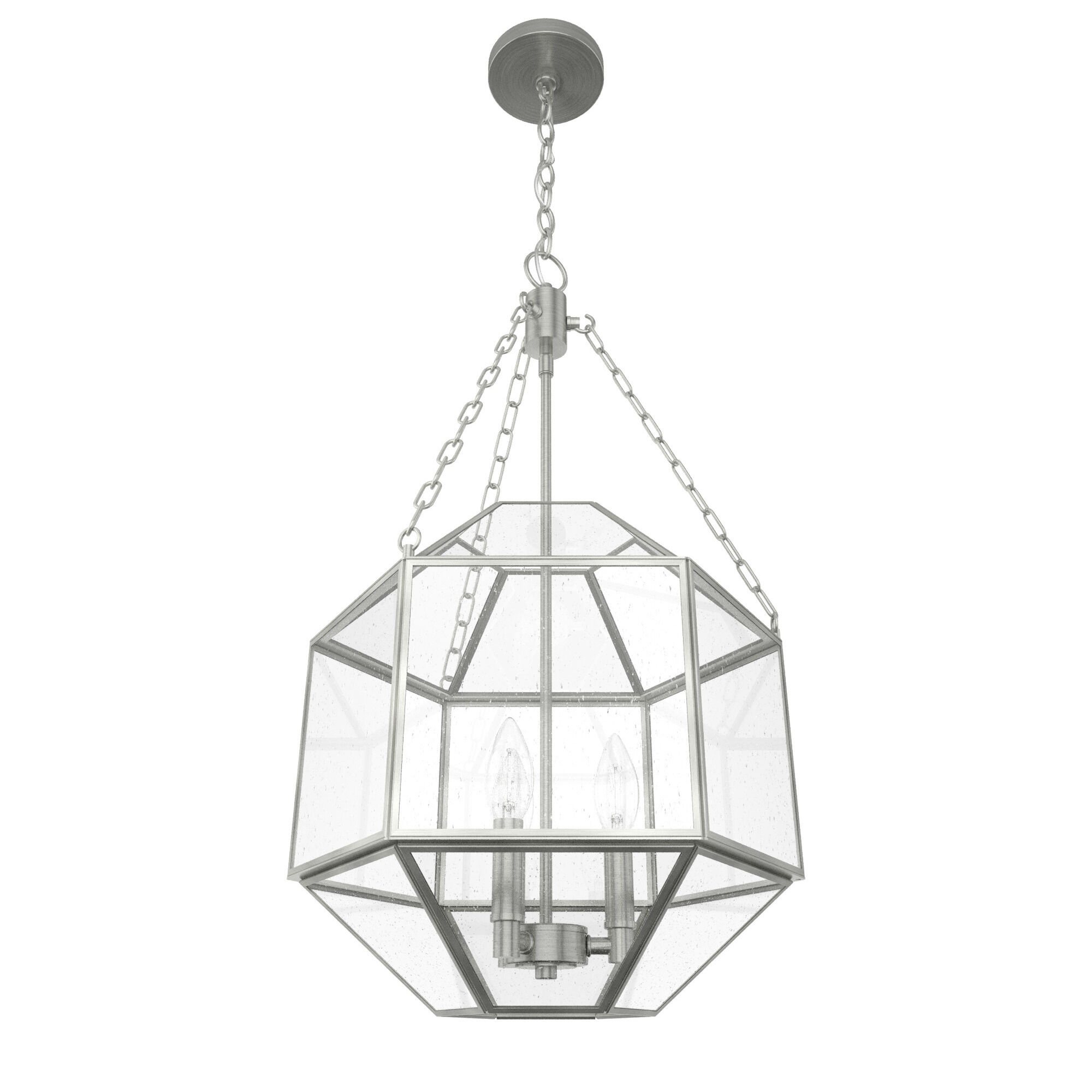 Indria 3 Light 13.25 inch Brushed Nickel Pendant Ceiling Light