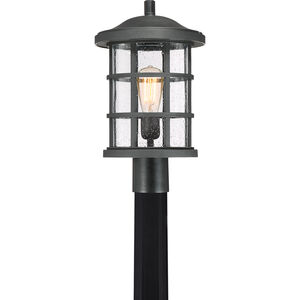 Crusade 1 Light 17 inch Earth Black Outdoor Post Lantern