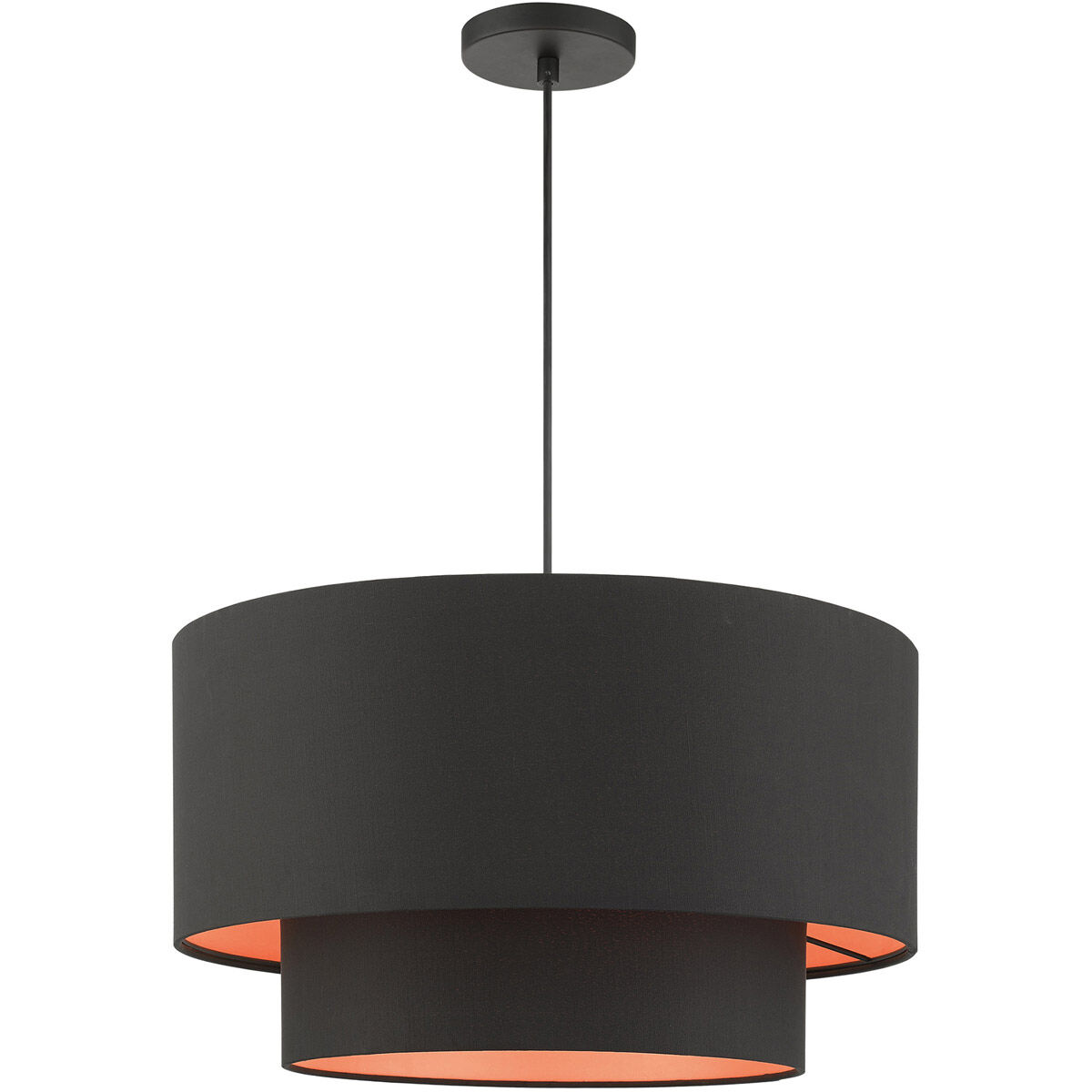 Sentosa 3 Light 20 inch Black Pendant Ceiling Light