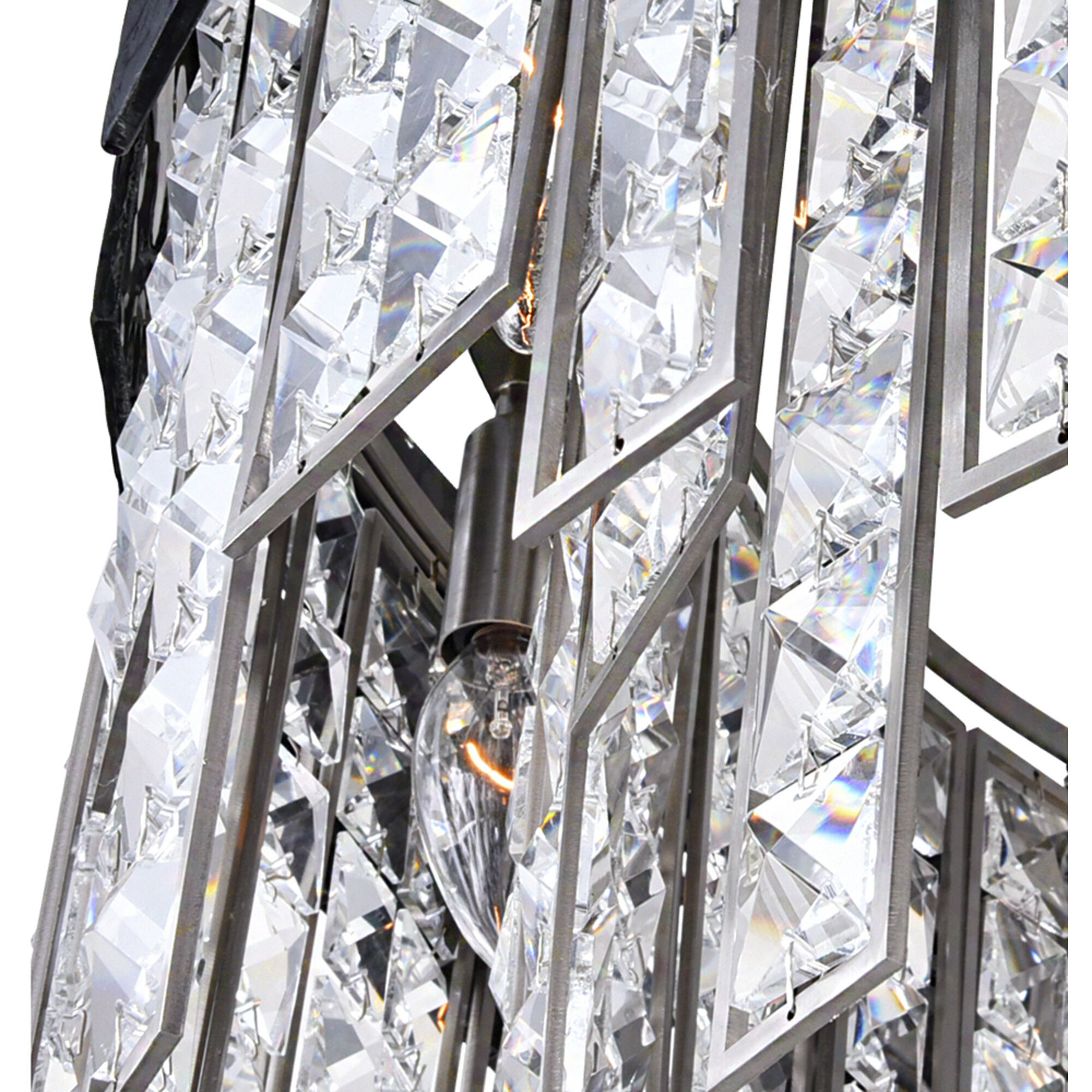 Glacier 6 Light 16 inch Polished Nickel Down Chandelier Ceiling Light