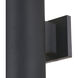Chiasso 2 Light 20 inch Textured Black Outdoor Wall 