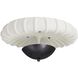 Camella 3 Light 35 inch Ivory and English Bronze Flush Mount Ceiling Light