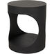 Eclipse 26 X 22 inch Matte Black Side Table, Round