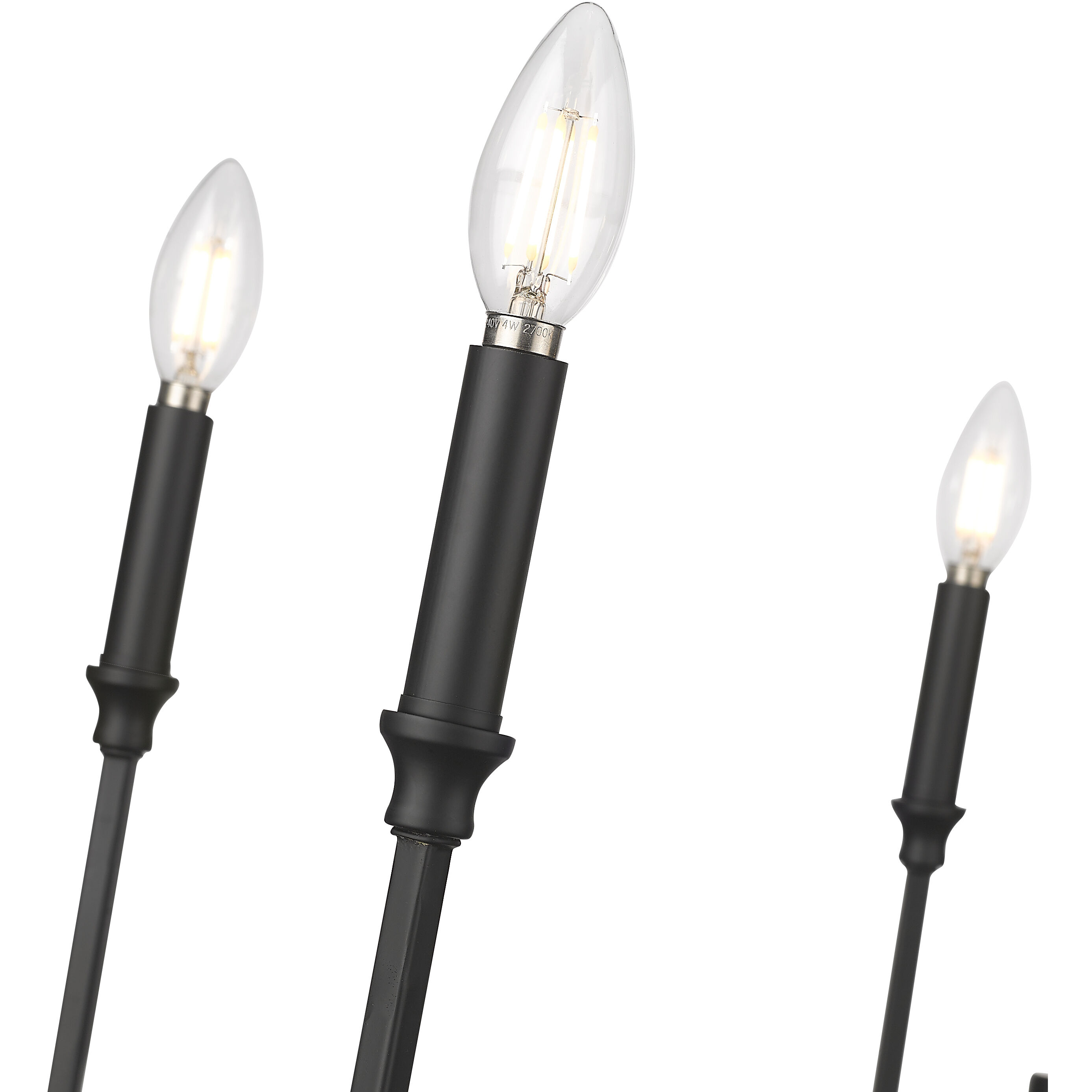 Azara 5 Light 28 inch Matte Black Chandelier Ceiling Light