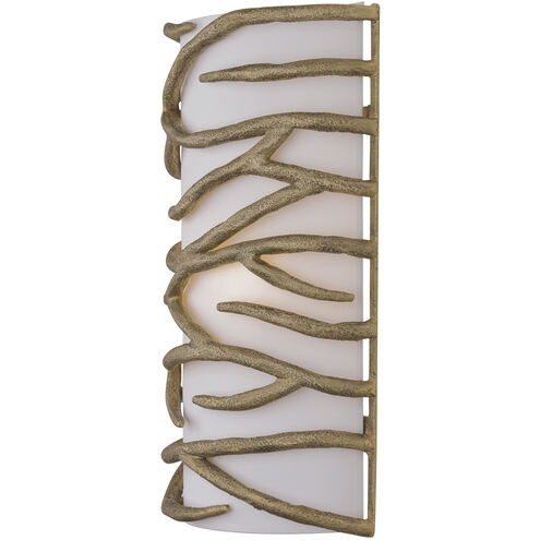 Branch Reality 2 Light 11 inch Textured Ashen Gold Wall Sconce Wall Light