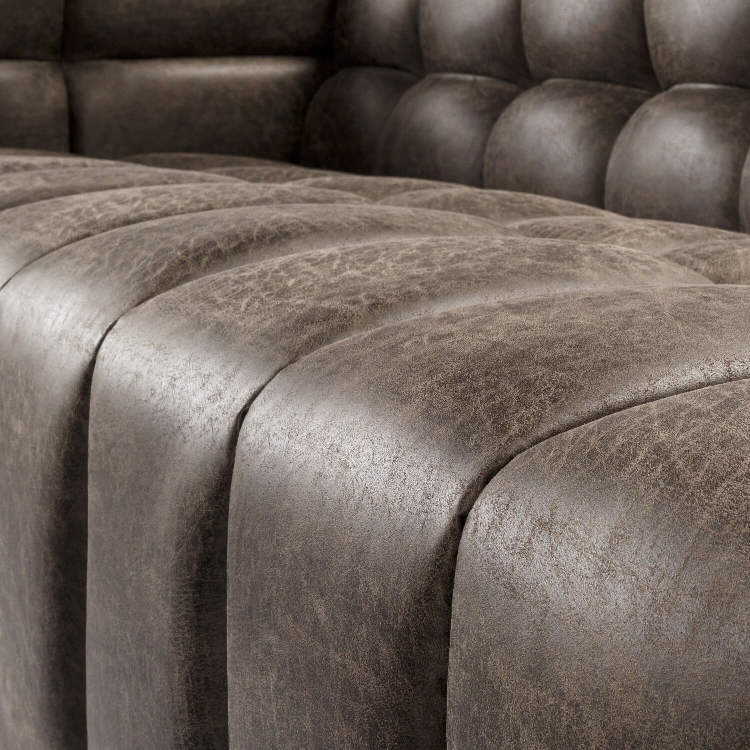 Grenoble Charcoal / Black Sofa