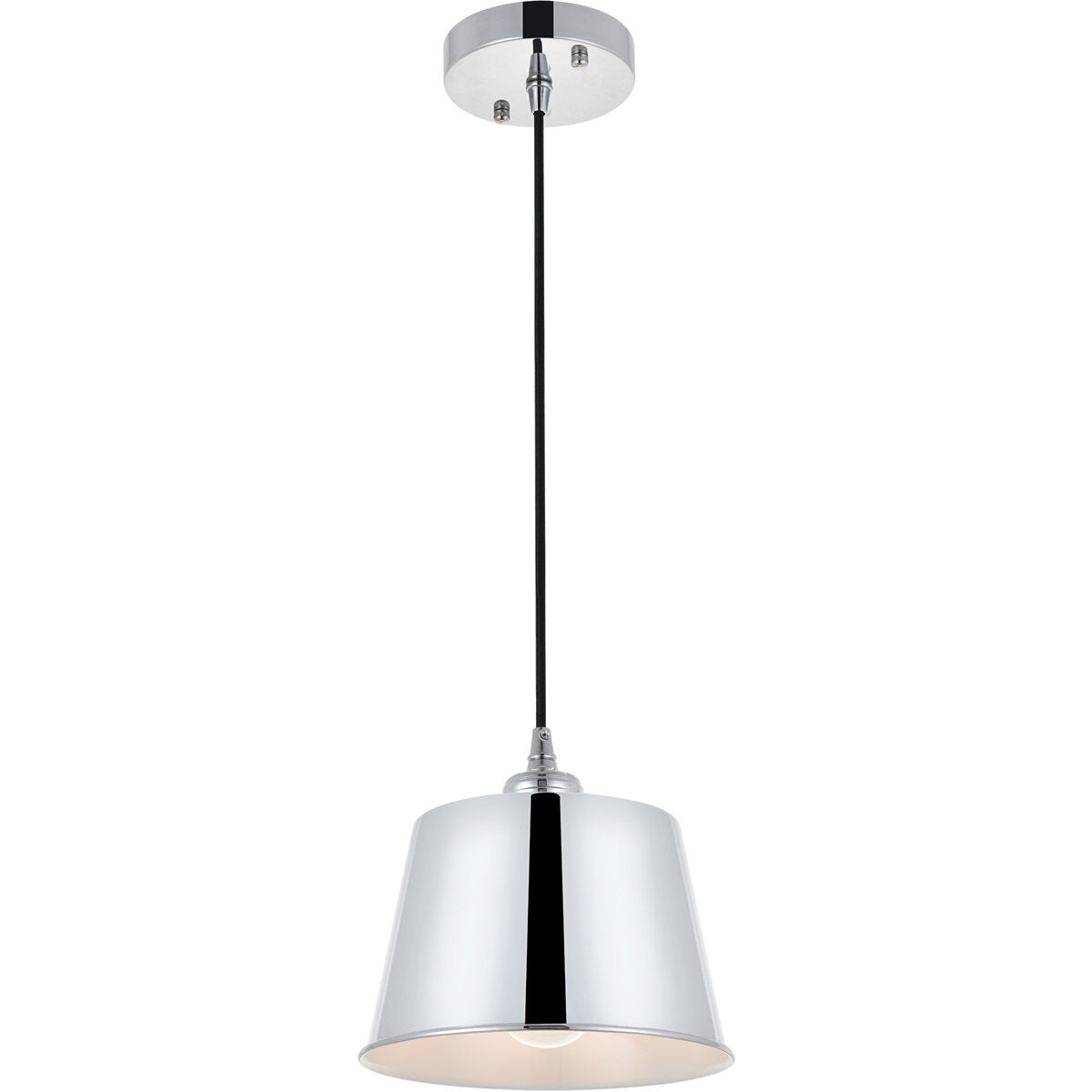 Nota 1 Light 7.9 inch Chrome Pendant Ceiling Light