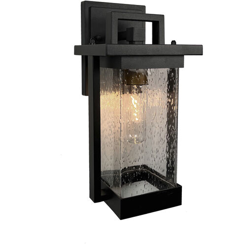 Port Charlotte Collection 15.5 inch Matte Black Outdoor Wall Sconce