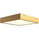 Alora Mood Sydney LED 14.25 inch Aged Gold Flush Mount Ceiling Light