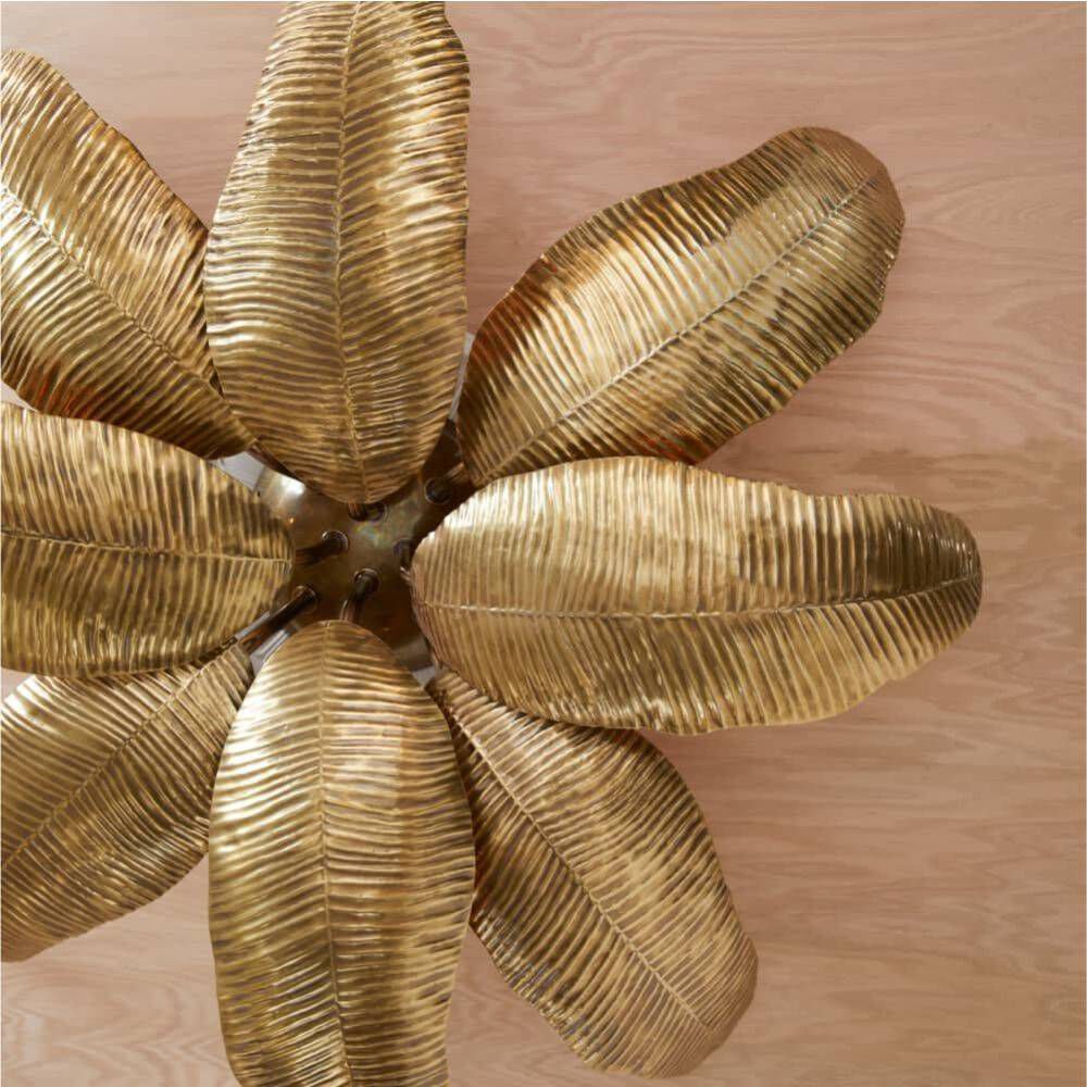 Farah 8 Light 44 inch Vintage Brass Flush Mount Ceiling Light