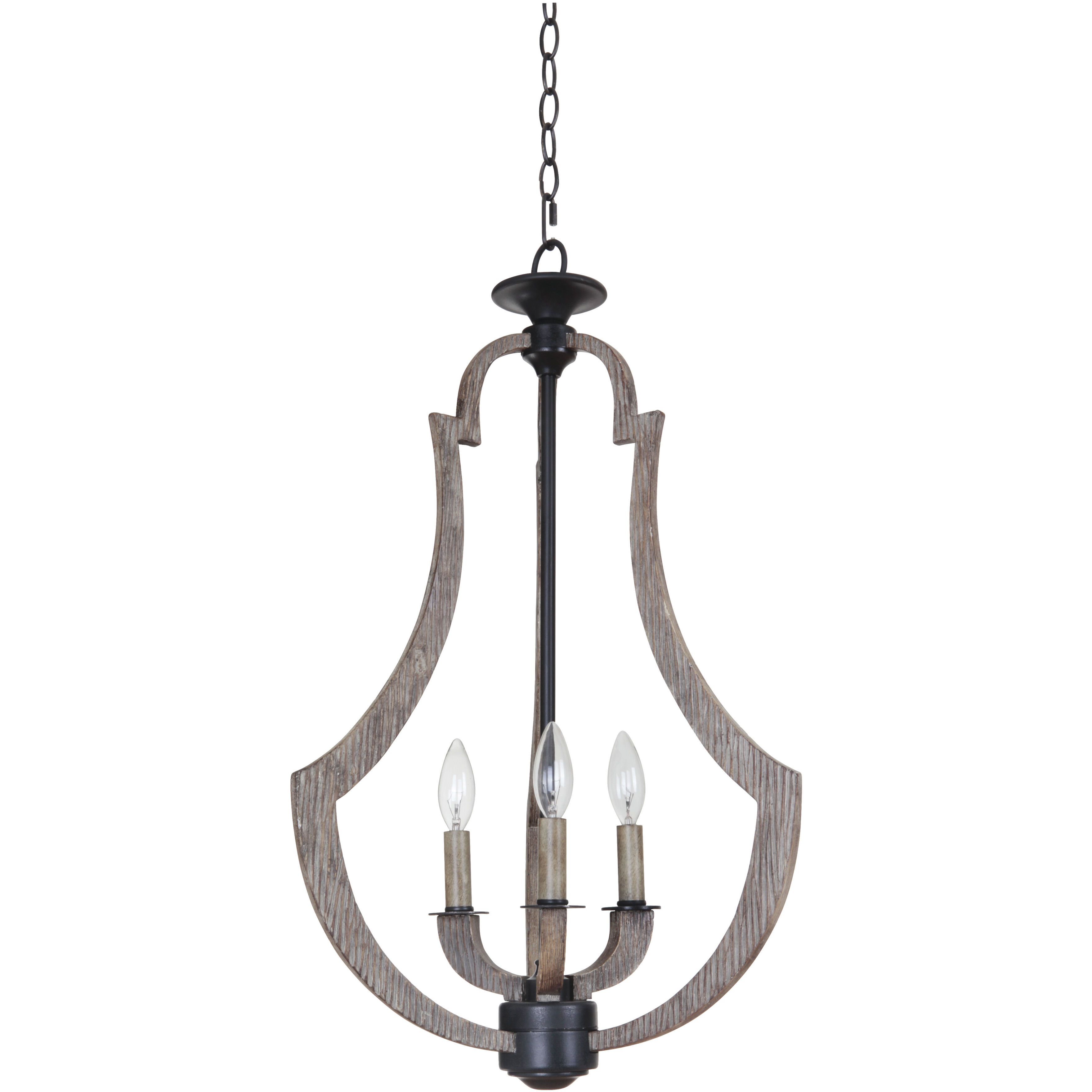 Winton 3 Light 16.5 inch Weathered Pine Foyer Light Ceiling Light