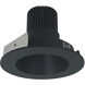 Iolite Black with Black Recessed Light in 800, Comfort Dim, Round Deep Cone Reflector
