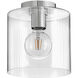 Pippa LED 8.5 inch Polished Nickel Foyer Light Ceiling Light, Flush Mount