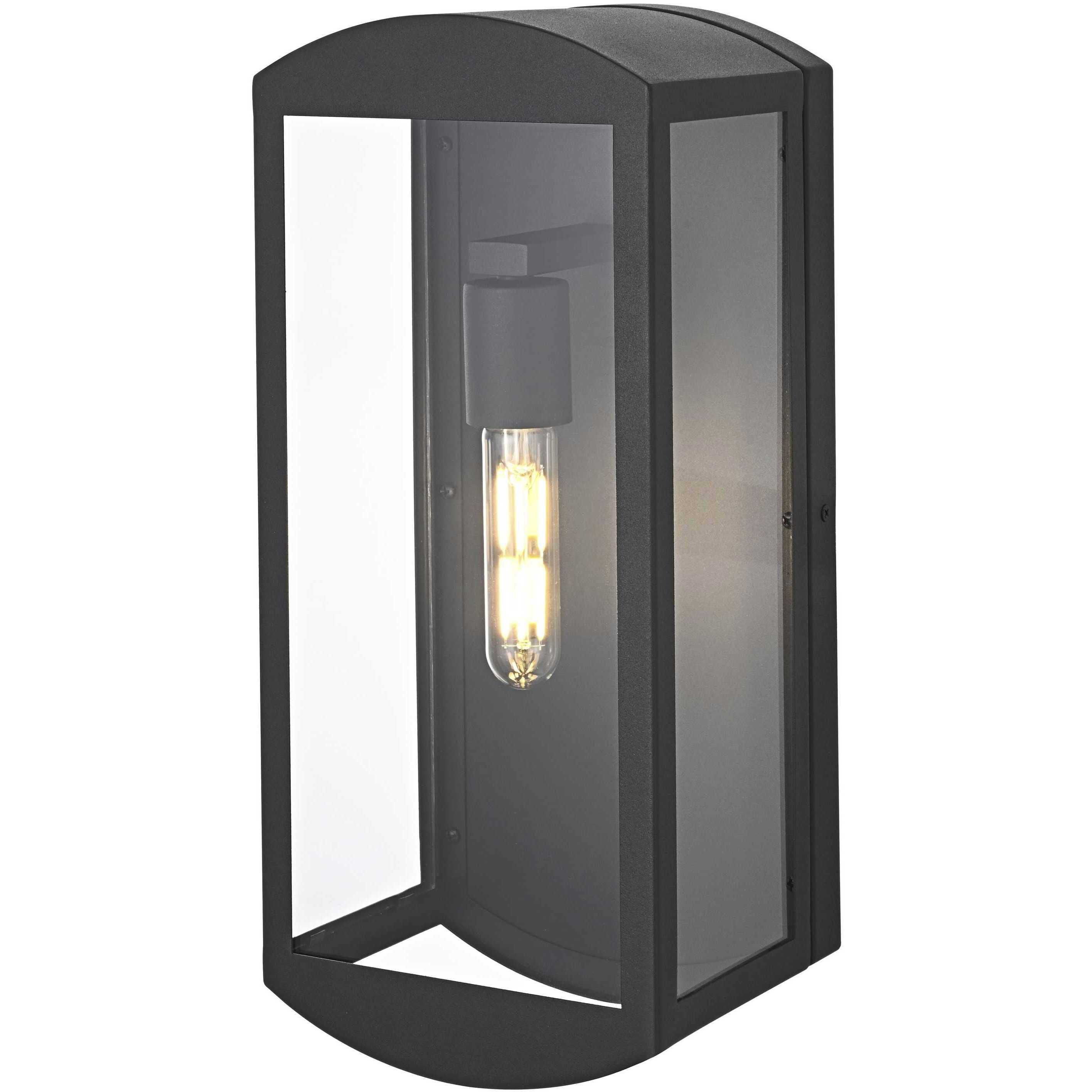 Miles 1 Light 16 inch Black Outdoor Wall Sconce