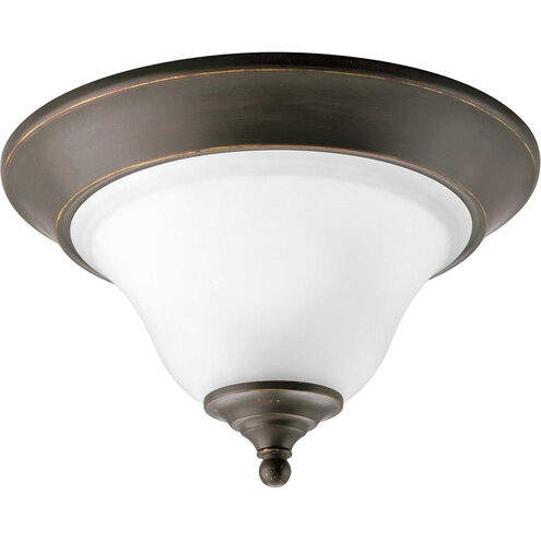 Trinity 1 Light 12.5 inch Antique Bronze Flush Mount Ceiling Light