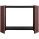 Argyle 52 inch Black and Santos Rosewood and Vintage Brass Console