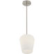 Octave 1 Light 8 inch Satin Nickel Pendant Ceiling Light, Essentials