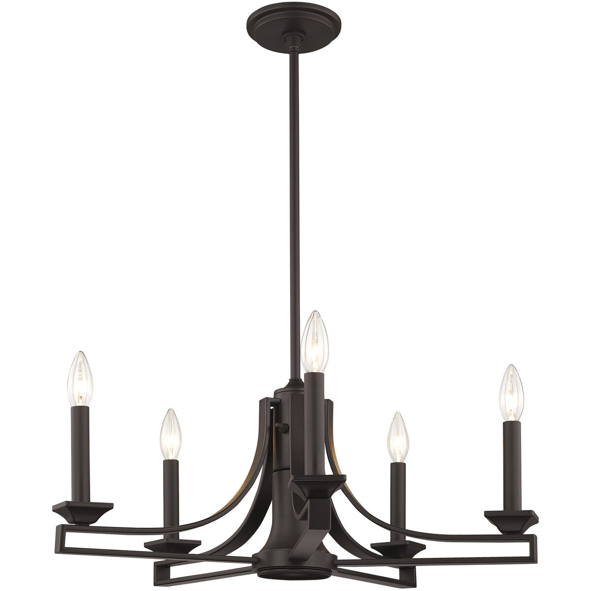 Trumbull 6 Light 24 inch Bronze Chandelier Ceiling Light