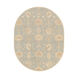 Caesar 120 X 96 inch Green and Neutral Area Rug, Wool