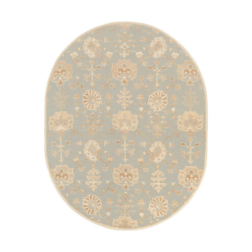 Caesar 120 X 96 inch Green and Neutral Area Rug, Wool