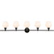 Gene 5 Light 47 inch Black Wall sconce Wall Light