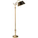 Wildwood 63 inch 60 watt Antiqued Solid Brass Floor Lamp Portable Light