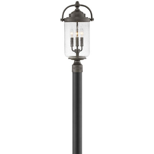 Coastal Elements Willoughby 3 Light 20.75 inch Oil Rubbed Bronze Outdoor Post Mount Lantern