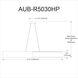 Aubrey LED 51 inch Matte Black Horizontal Pendant Ceiling Light