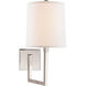 Barbara Barry Aspect 1 Light 7.75 inch Polished Nickel Articulating Sconce Wall Light, Small